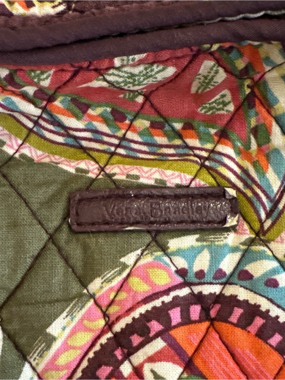 Vera Bradley Heirloom Paisley Pattern Tote Boho Coastal Grandmother Quilted Bag - Picture 2 of 10